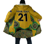 Custom Australia Cricket Spirit 2026 Cloak World T20 Edition - Gold Aboriginal - Aussie Hoodie
