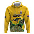 Custom Australia Cricket Spirit 2026 Hoodie World T20 Edition - Gold Aboriginal - Aussie Hoodie