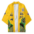 Custom Australia Cricket Spirit 2026 Kimono World T20 Edition - Gold Aboriginal - Aussie Hoodie