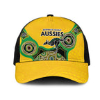 Australia Cricket Spirit 2026 Mesh Trucker Cap World T20 Edition - Gold Aboriginal - Aussie Hoodie