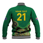 Custom Australia Cricket Spirit 2026 Baseball Jacket World T20 Edition - Green Aboriginal - Aussie Hoodie