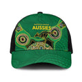 Australia Cricket Spirit 2026 Baseball Net Cap World T20 Edition - Green Aboriginal - Aussie Hoodie