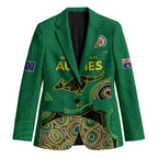 Custom Australia Cricket Spirit 2026 Blazer World T20 Edition - Green Aboriginal - Aussie Hoodie