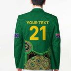 Custom Australia Cricket Spirit 2026 Blazer World T20 Edition - Green Aboriginal - Aussie Hoodie