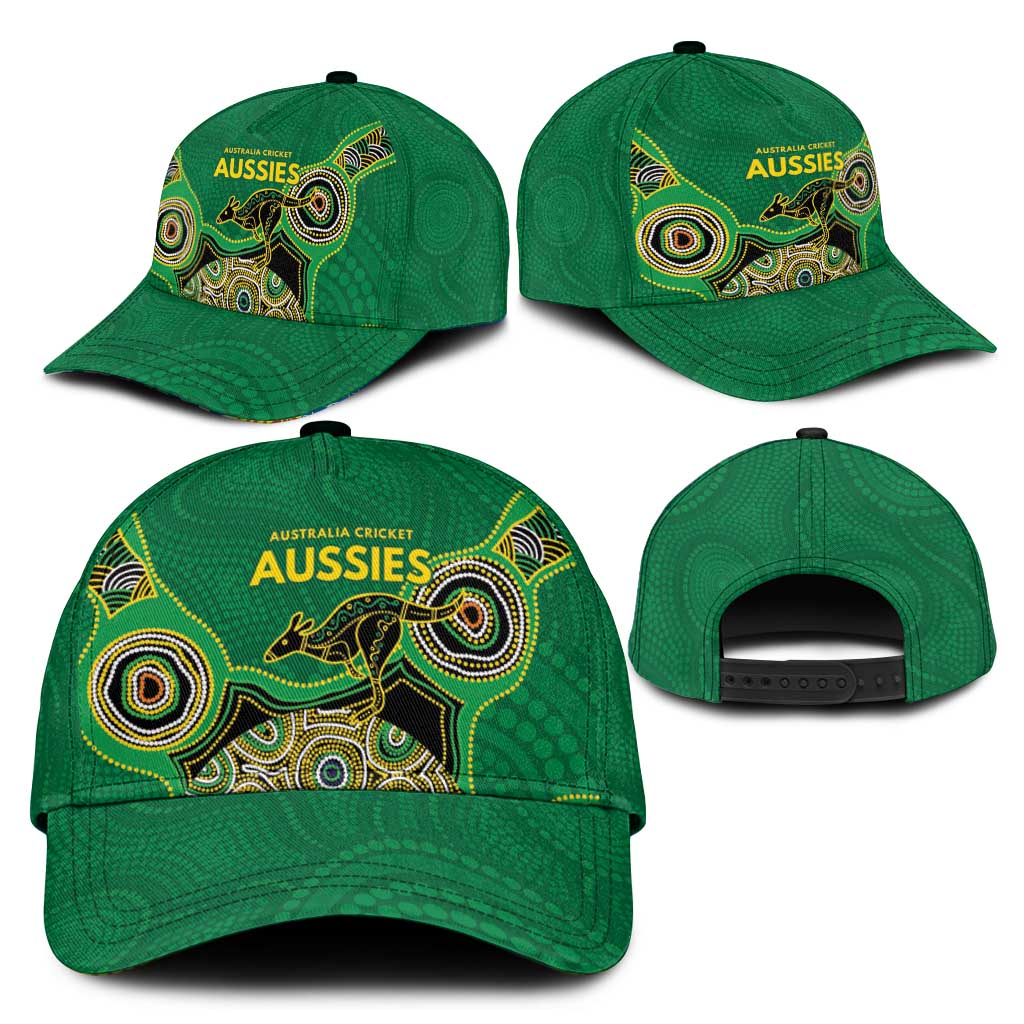 Australia Cricket Spirit 2026 Classic Cap World T20 Edition - Green Aboriginal - Aussie Hoodie
