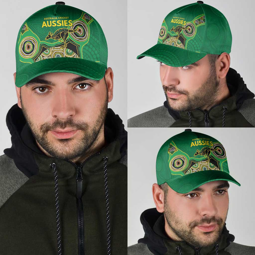 Australia Cricket Spirit 2026 Classic Cap World T20 Edition - Green Aboriginal - Aussie Hoodie