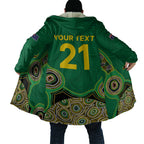 Custom Australia Cricket Spirit 2026 Cloak World T20 Edition - Green Aboriginal - Aussie Hoodie