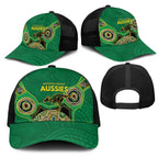 Australia Cricket Spirit 2026 Mesh Trucker Cap World T20 Edition - Green Aboriginal - Aussie Hoodie