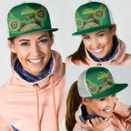 Australia Cricket Spirit 2026 Mesh Trucker Cap World T20 Edition - Green Aboriginal - Aussie Hoodie