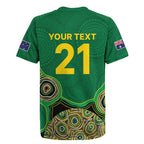 Custom Australia Cricket Spirit 2026 Rugby Jersey World T20 Edition - Green Aboriginal - Aussie Hoodie
