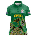Custom Australia Cricket Spirit 2026 Women Polo Shirt World T20 Edition - Green Aboriginal - Aussie Hoodie