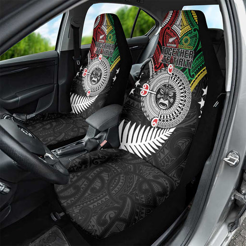 Aotearoa and Cook Islands Mo Te Tiriti Car Seat Cover New Zealand Honour The Treaty Ake!Ake!Ake!