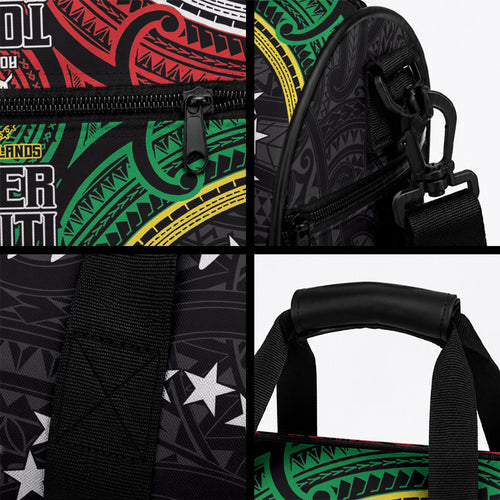 Aotearoa and Cook Islands Mo Te Tiriti Duffle Bag New Zealand Honour The Treaty Ake!Ake!Ake!