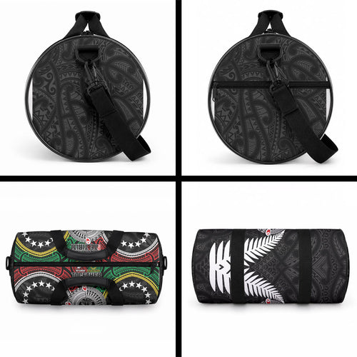 Aotearoa and Cook Islands Mo Te Tiriti Duffle Bag New Zealand Honour The Treaty Ake!Ake!Ake!