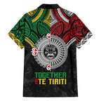 Aotearoa and Cook Islands Mo Te Tiriti Hawaiian Shirt New Zealand Honour The Treaty Ake!Ake!Ake!