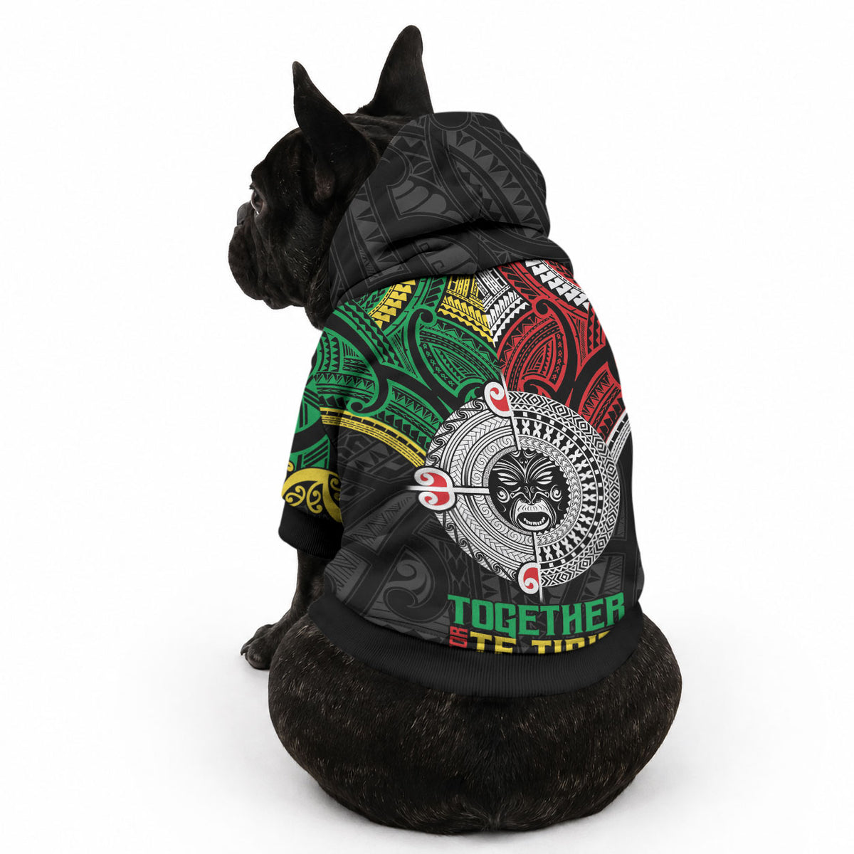 Aotearoa and Cook Islands Mo Te Tiriti Pet Hoodie New Zealand Honour The Treaty Ake!Ake!Ake!