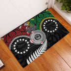 Aotearoa and Cook Islands Mo Te Tiriti Rubber Doormat New Zealand Honour The Treaty Ake!Ake!Ake!