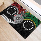 Aotearoa and Cook Islands Mo Te Tiriti Rubber Doormat New Zealand Honour The Treaty Ake!Ake!Ake!