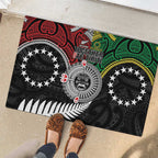 Aotearoa and Cook Islands Mo Te Tiriti Rubber Doormat New Zealand Honour The Treaty Ake!Ake!Ake!