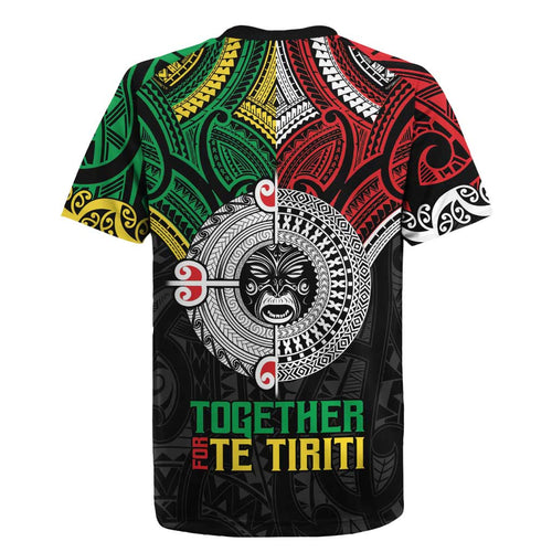 Aotearoa and Cook Islands Mo Te Tiriti Rugby Jersey New Zealand Honour The Treaty Ake!Ake!Ake!