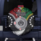 Aotearoa and Cook Islands Mo Te Tiriti Spare Tire Cover New Zealand Honour The Treaty Ake!Ake!Ake!
