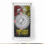 Aotearoa and Niue Mo Te Tiriti Baby Bed Cover New Zealand Honour The Treaty Ake!Ake!Ake!