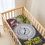 Aotearoa and Niue Mo Te Tiriti Baby Bed Cover New Zealand Honour The Treaty Ake!Ake!Ake!