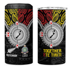 Aotearoa and Niue Mo Te Tiriti 4 in 1 Can Cooler Tumbler New Zealand Honour The Treaty Ake!Ake!Ake!