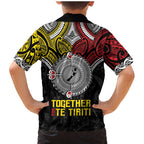 Aotearoa and Niue Mo Te Tiriti Family Matching Mermaid Dress and Hawaiian Shirt New Zealand Honour The Treaty Ake!Ake!Ake!