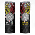Aotearoa and Niue Mo Te Tiriti Skinny Tumbler New Zealand Honour The Treaty Ake!Ake!Ake!