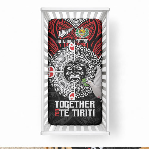 Aotearoa and Tonga Mo Te Tiriti Baby Bed Cover New Zealand Honour The Treaty Ake!Ake!Ake!