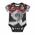 Aotearoa and Tonga Mo Te Tiriti Baby Onesie New Zealand Honour The Treaty Ake!Ake!Ake!