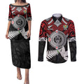 Aotearoa and Tonga Mo Te Tiriti Couples Matching Puletasi and Long Sleeve Button Shirt New Zealand Honour The Treaty Ake!Ake!Ake!