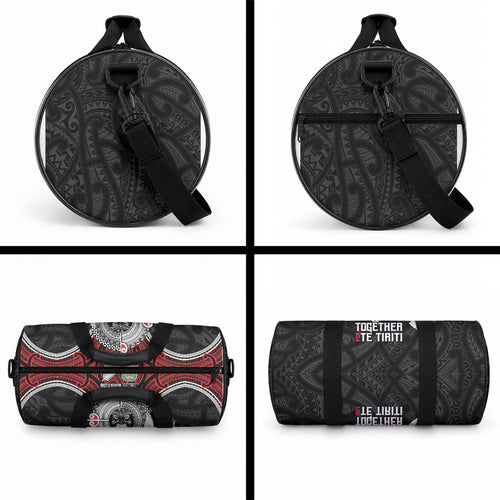 Aotearoa and Tonga Mo Te Tiriti Duffle Bag New Zealand Honour The Treaty Ake!Ake!Ake!