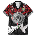 Aotearoa and Tonga Mo Te Tiriti Family Matching Short Sleeve Bodycon Dress and Hawaiian Shirt New Zealand Honour The Treaty Ake!Ake!Ake!