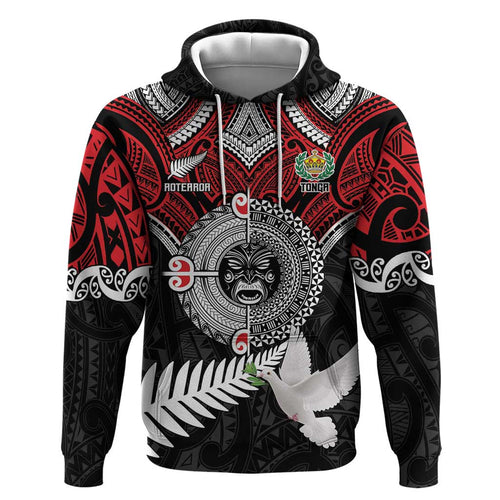 Aotearoa and Tonga Mo Te Tiriti Hoodie New Zealand Honour The Treaty Ake!Ake!Ake!