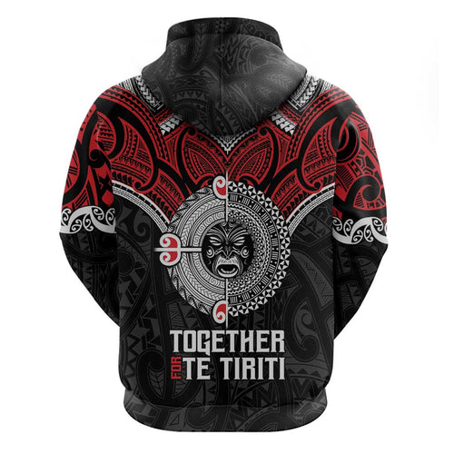 Aotearoa and Tonga Mo Te Tiriti Hoodie New Zealand Honour The Treaty Ake!Ake!Ake!