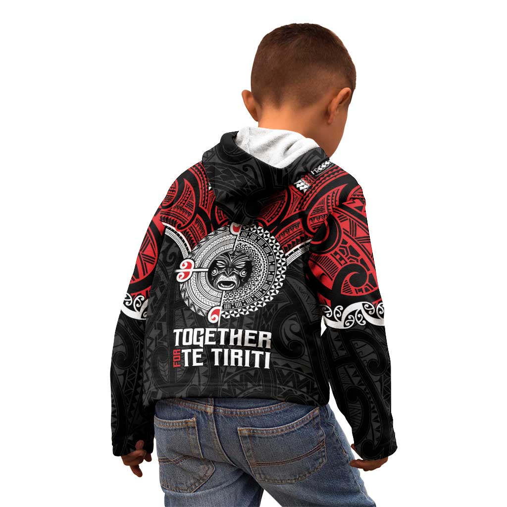 Aotearoa and Tonga Mo Te Tiriti Kid Hoodie New Zealand Honour The Treaty Ake!Ake!Ake!
