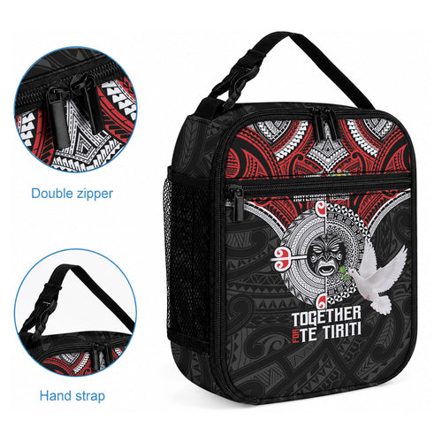 Aotearoa and Tonga Mo Te Tiriti Lunch Bag New Zealand Honour The Treaty Ake!Ake!Ake!