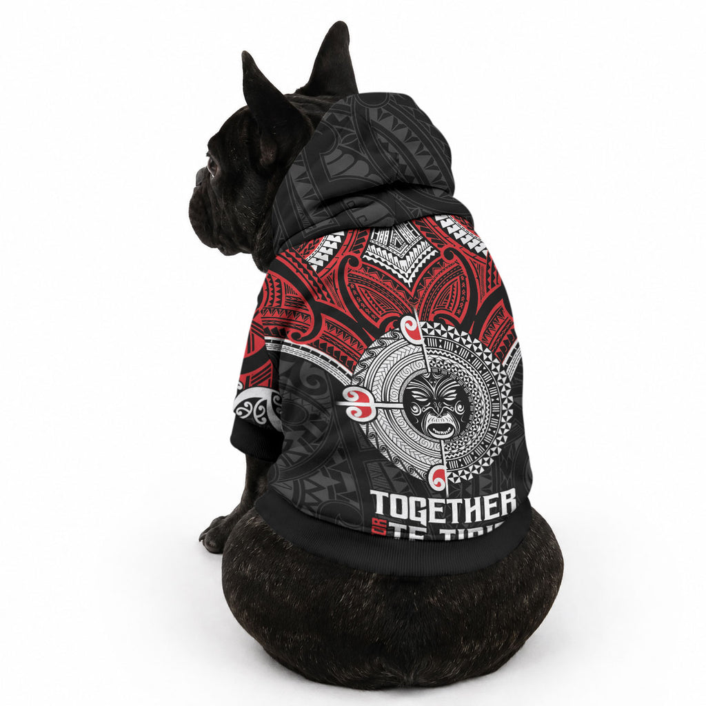 Aotearoa and Tonga Mo Te Tiriti Pet Hoodie New Zealand Honour The Treaty Ake!Ake!Ake!