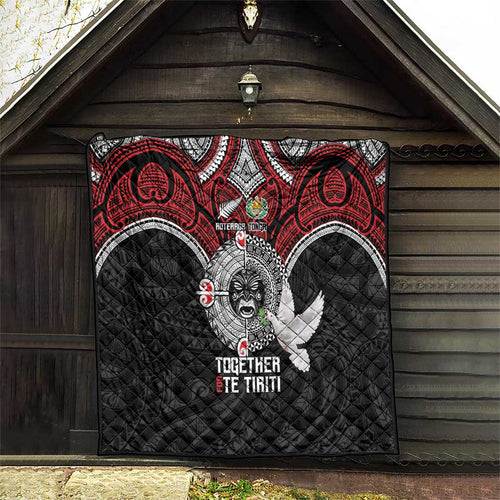 Aotearoa and Tonga Mo Te Tiriti Quilt New Zealand Honour The Treaty Ake!Ake!Ake!