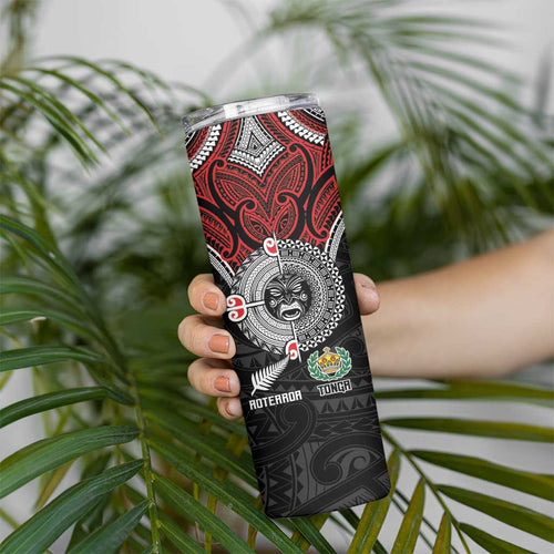 Aotearoa and Tonga Mo Te Tiriti Skinny Tumbler New Zealand Honour The Treaty Ake!Ake!Ake!