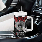 Aotearoa and Tonga Mo Te Tiriti Tumbler With Handle New Zealand Honour The Treaty Ake!Ake!Ake!