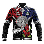 Aotearoa and Samoa Mo Te Tiriti Baseball Jacket Tangata Moana Stand with Tangata Whenua
