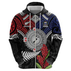 Aotearoa and Samoa Mo Te Tiriti Hoodie Tangata Moana Stand with Tangata Whenua