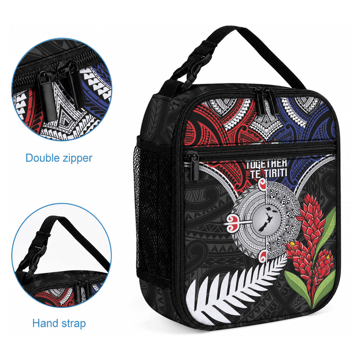 Aotearoa and Samoa Mo Te Tiriti Lunch Bag Tangata Moana Stand with Tangata Whenua
