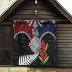 Aotearoa and Samoa Mo Te Tiriti Quilt Tangata Moana Stand with Tangata Whenua