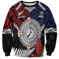 Aotearoa and Samoa Mo Te Tiriti Sweatshirt Tangata Moana Stand with Tangata Whenua