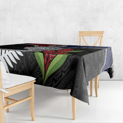 Aotearoa and Samoa Mo Te Tiriti Tablecloth Tangata Moana Stand with Tangata Whenua