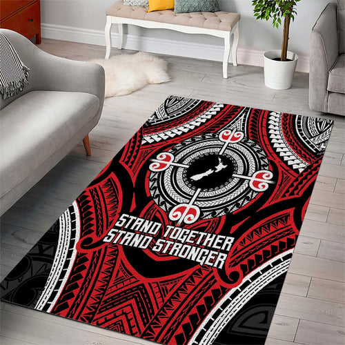 Aotearoa Proud To Be Maori Area Rug New Zealand Fight Together